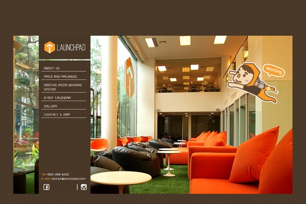 LaunchPad theme site design template sample