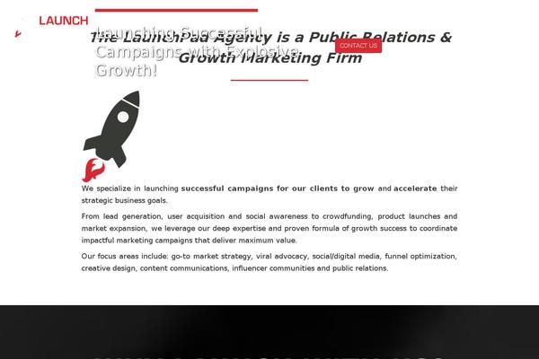 LaunchPad theme site design template sample