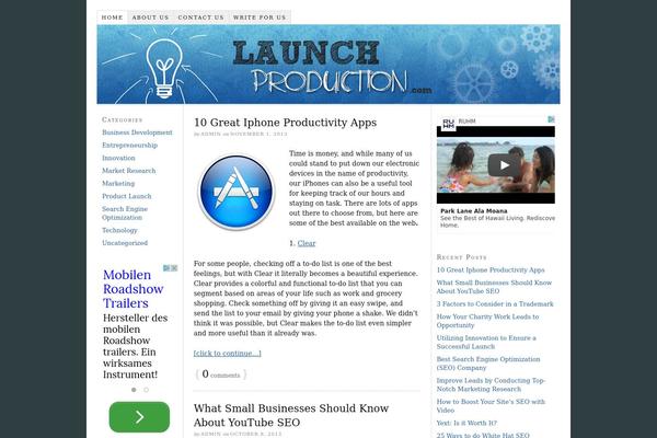 Thesis_182 theme site design template sample