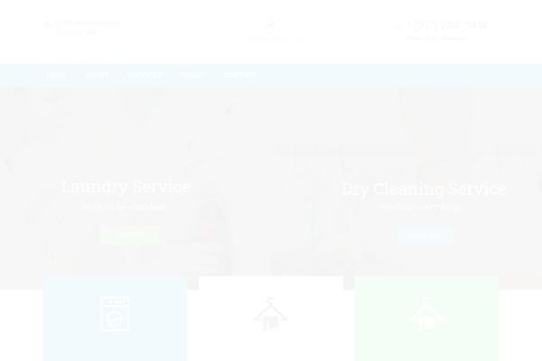 Laundry theme site design template sample