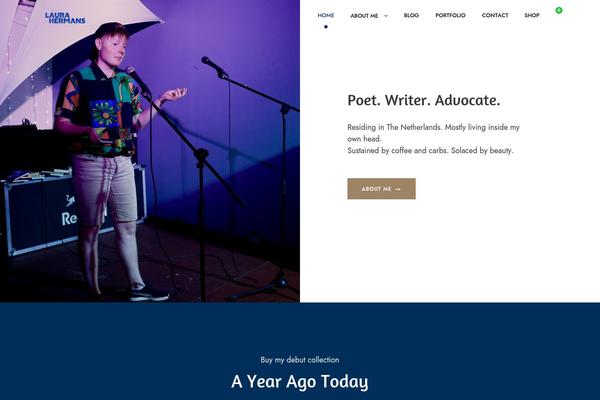 Infinite theme site design template sample