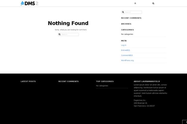 DMS theme site design template sample