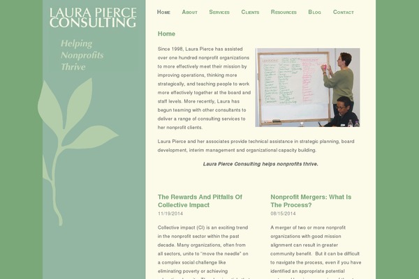 laurapierceconsulting.com site used Headway