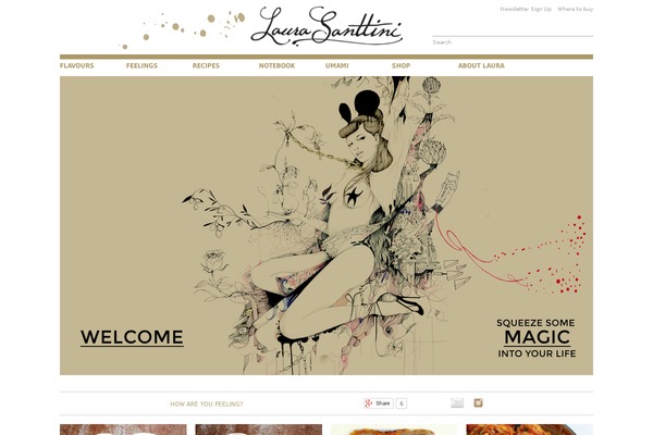 laurasanttini.com site used Lauras