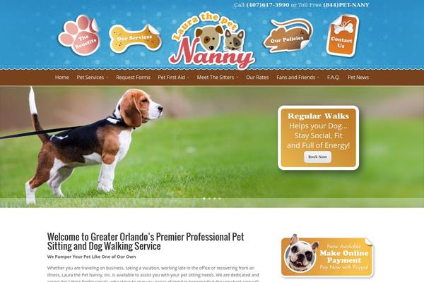 laurathepetnanny.com site used Divi2.0