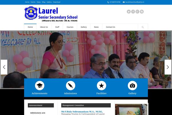 ParkCollege theme site design template sample