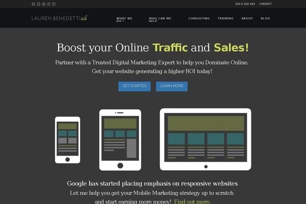 laurenbenedetti.com.au site used Lauren