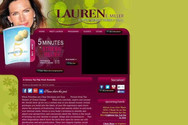 Lauren theme site design template sample