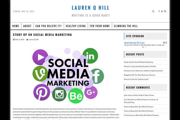 laurenqhill.com site used BigFeature