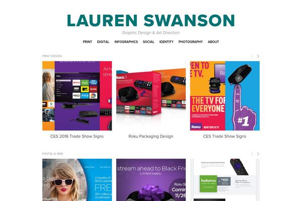 Portfolio theme site design template sample
