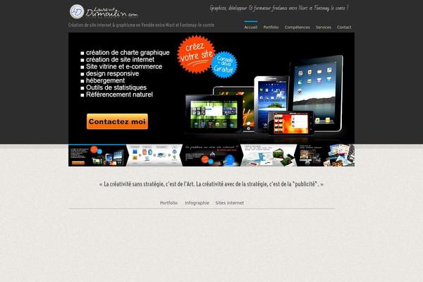 Folder theme site design template sample