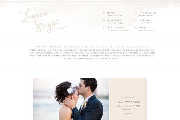 laurenwrightphoto.com site used Romangie