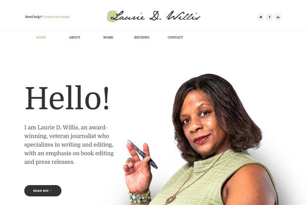 Writer-ancora theme site design template sample