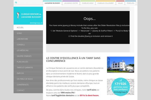 lausanne-dentaire.ch site used Vertikal-cariyo