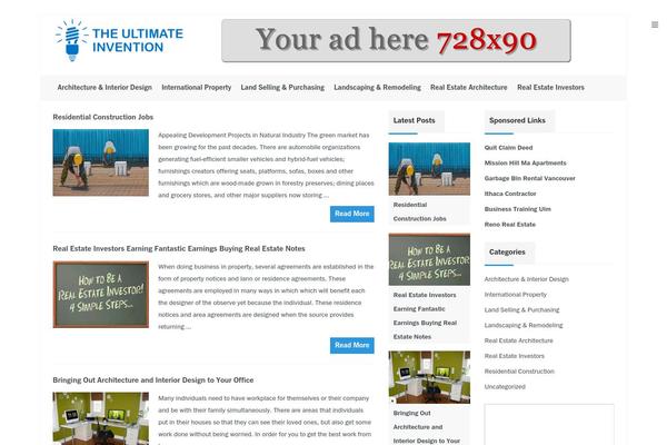 NewsZone theme site design template sample