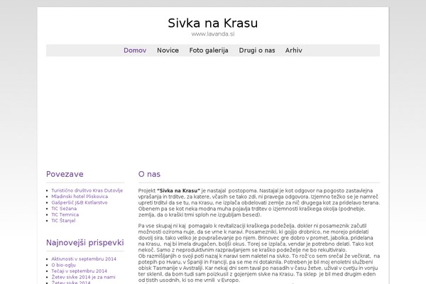 lavanda.si site used Lavanda
