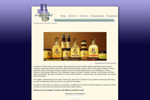 Soleil theme site design template sample