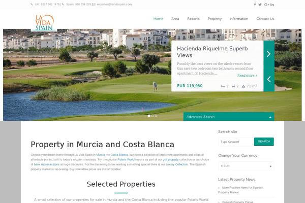 WP Residence theme site design template sample