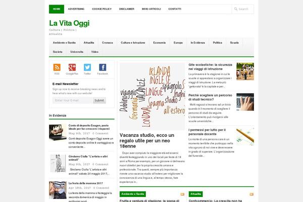 Newswire theme site design template sample