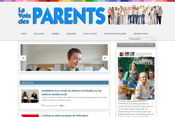 Continuum theme site design template sample