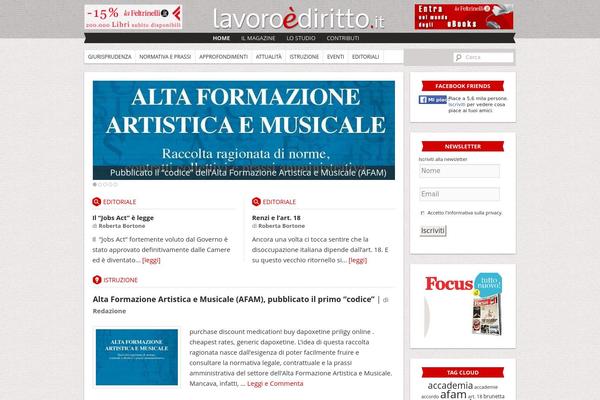 Site using Candy Social Widget plugin
