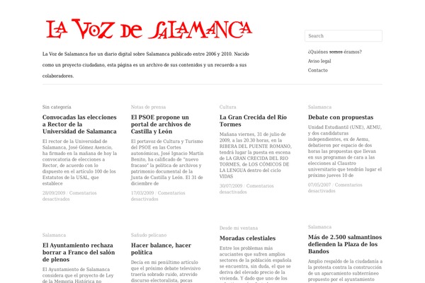 Site using Flexo Archives plugin
