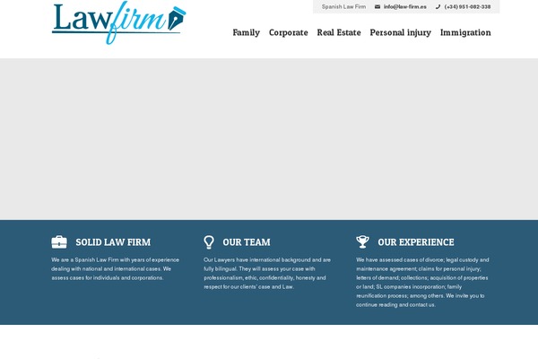 Law-firm theme site design template sample