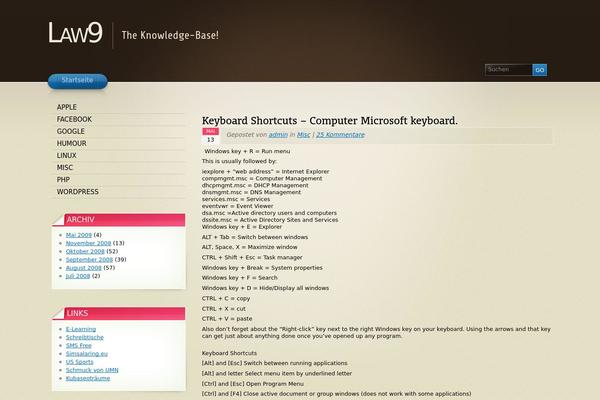 Arclite theme site design template sample