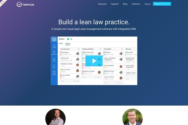 lawcus.com site used Scribe