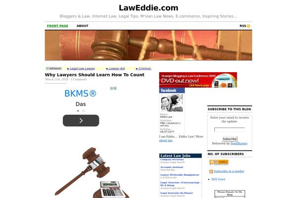 laweddie.com site used Cutline-3-column-right-11