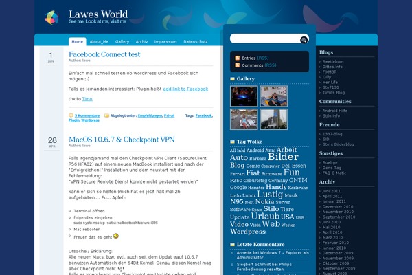 Site using Add Link to Facebook plugin