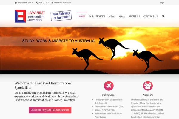 The7 Child theme site design template sample