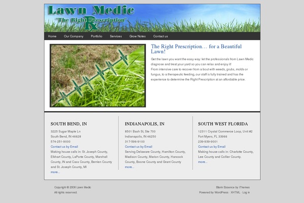 Essence-blank theme site design template sample