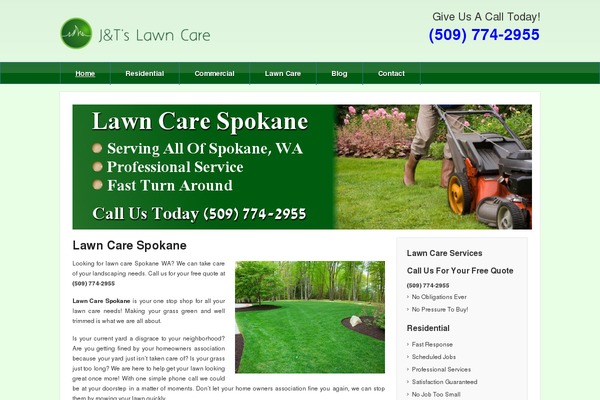lawncarespokane.net site used Leadgentheme