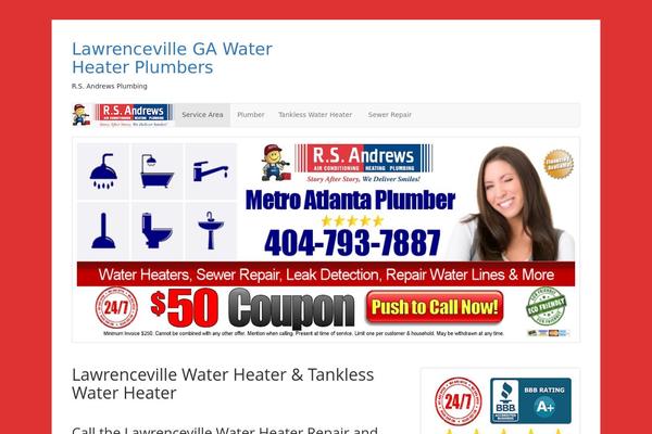 Bootville theme site design template sample
