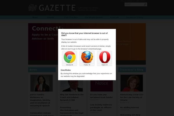 Site using Browser Rejector plugin