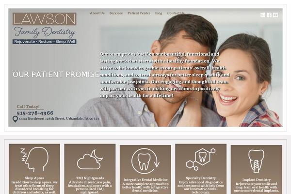 Site using Easy WordPress Parallax Slider plugin