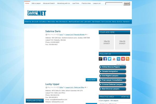 lawyerscanada.net site used Wpzine
