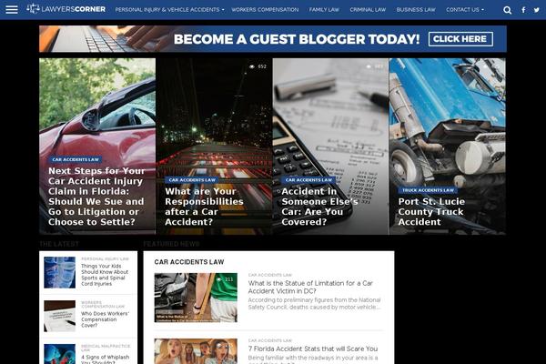 Flex Mag theme site design template sample