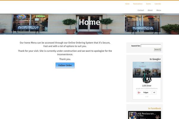 Site using Foodpress plugin