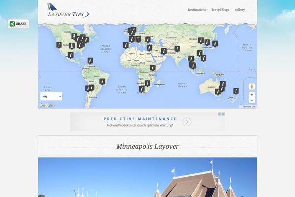 Wptraveler theme site design template sample