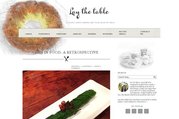 Foodie theme site design template sample