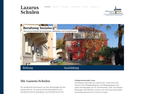 Lazarus theme site design template sample
