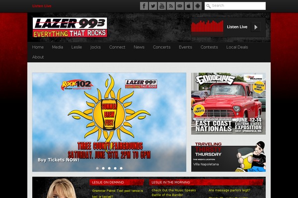 lazer993.com site used Wlzx