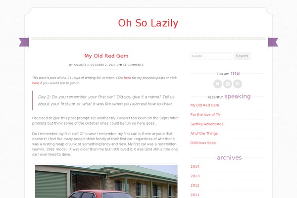 Sugar and Spice theme site design template sample