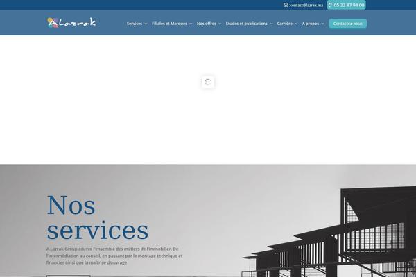 lazrak.ma site used Divi-enfant