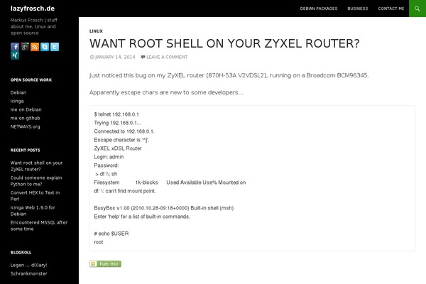 Site using Flattr plugin