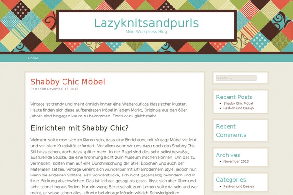 Patchwork theme site design template sample