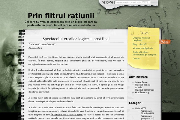 Anarcho Notepad theme site design template sample