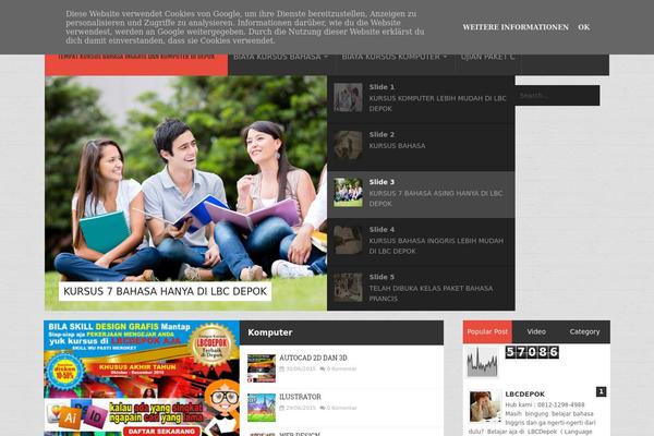 Caps theme site design template sample